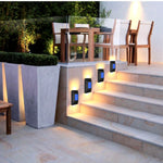 4X Solar Patio Wall Lights  | Automatiska Trädgårdslampor