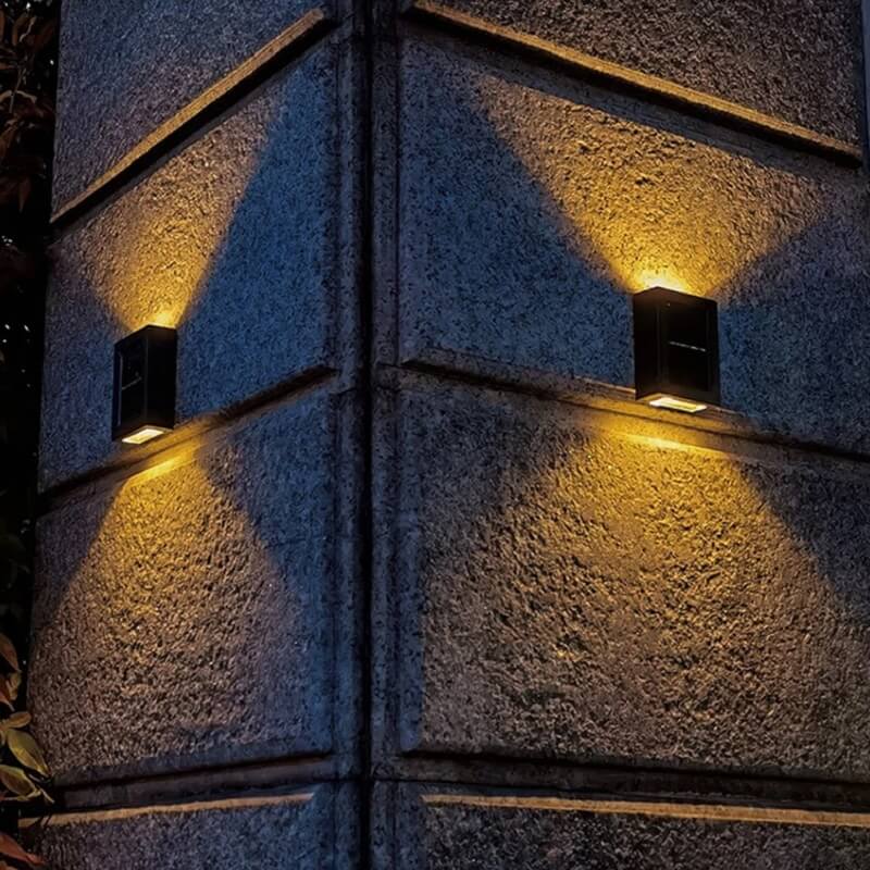 4X Solar Patio Wall Lights  | Automatiska Trädgårdslampor
