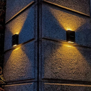 4X Solar Patio Wall Lights  | Automatiska Trädgårdslampor