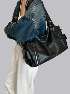 Chic Leather Bag 'Madison'™ | Snygg axelremsväska