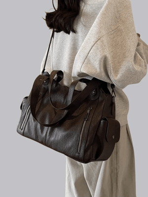 Chic Leather Bag 'Madison'™ | Snygg axelremsväska