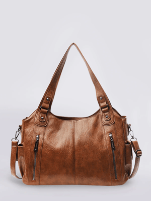 Chic Leather Bag 'Madison'™ | Snygg axelremsväska