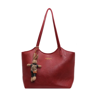 Eco Chic Leather Bag 'Georgia'™ | Elegant väska med stor kapacitet