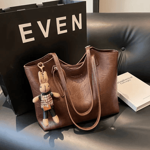 Eco Chic Leather Bag 'Georgia'™ | Elegant väska med stor kapacitet