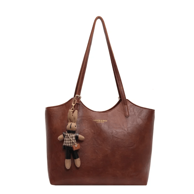 Eco Chic Leather Bag 'Georgia'™ | Elegant väska med stor kapacitet