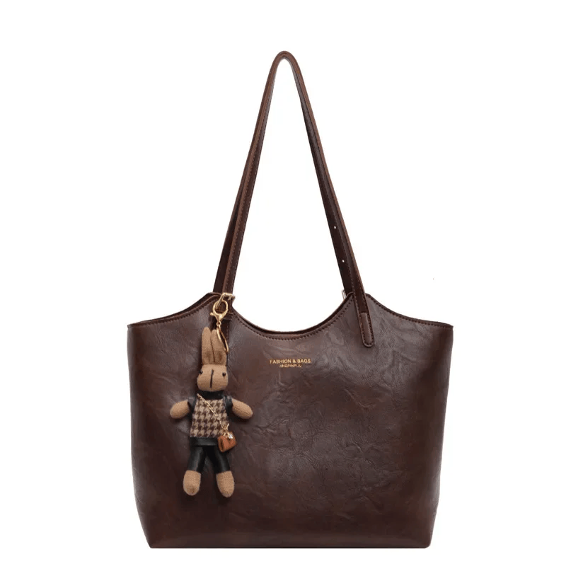 Eco Chic Leather Bag 'Georgia'™ | Elegant väska med stor kapacitet