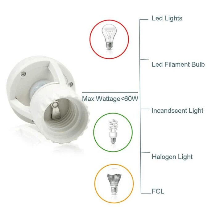 Ultra Smart Motion Lamp Holder™ | Lamphållare med rörelsesensor