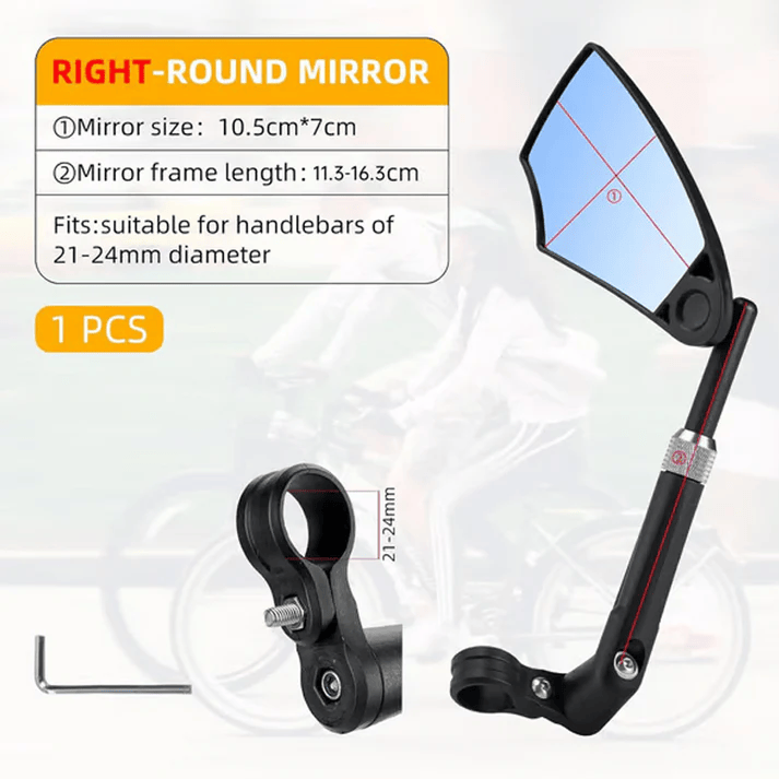 360° Adjustable Handlebar Bike Mirror™ | Cykelbackspegel