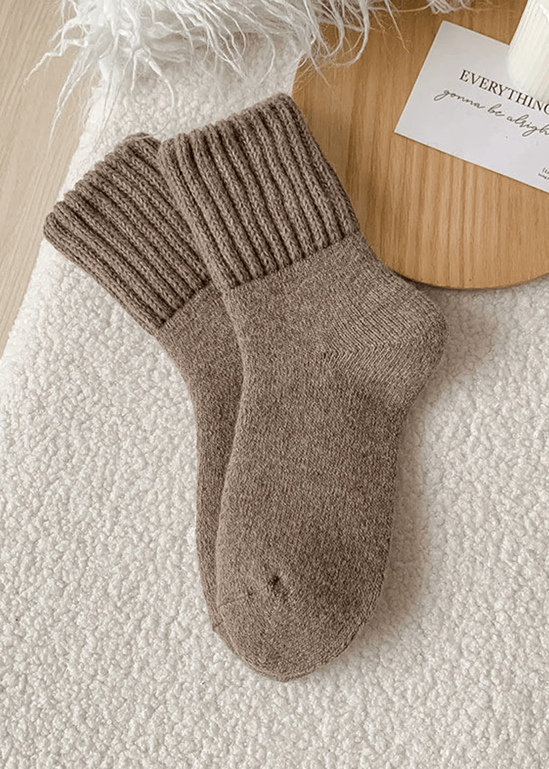 Cozy Ribbed Fleece Lined Crew Socks™ | Höst- och vintersockor