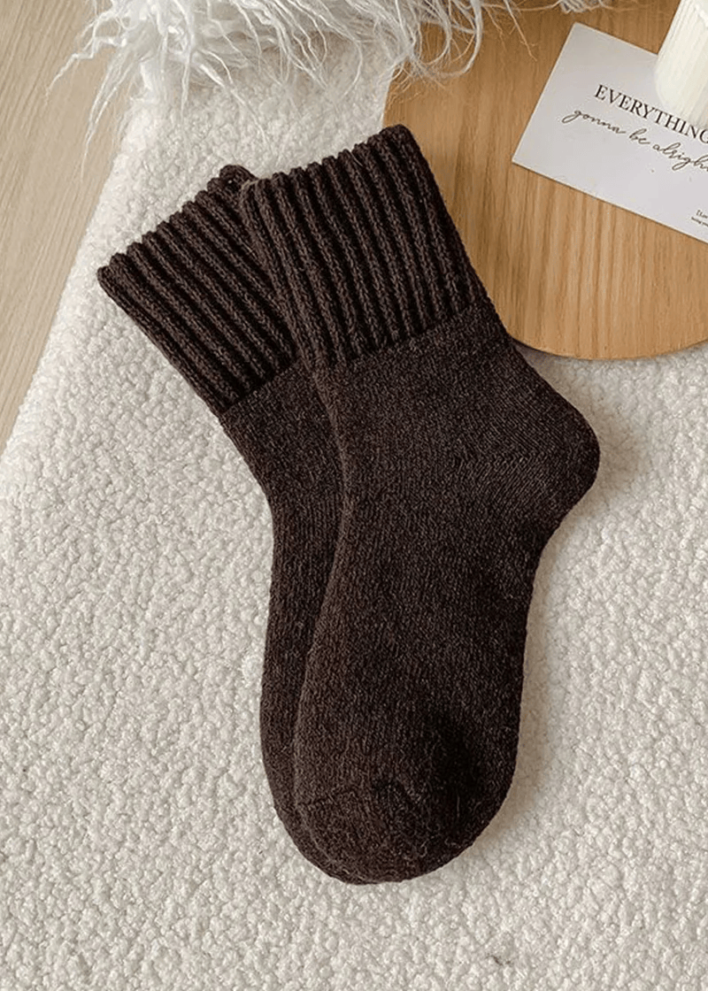 Cozy Ribbed Fleece Lined Crew Socks™ | Höst- och vintersockor