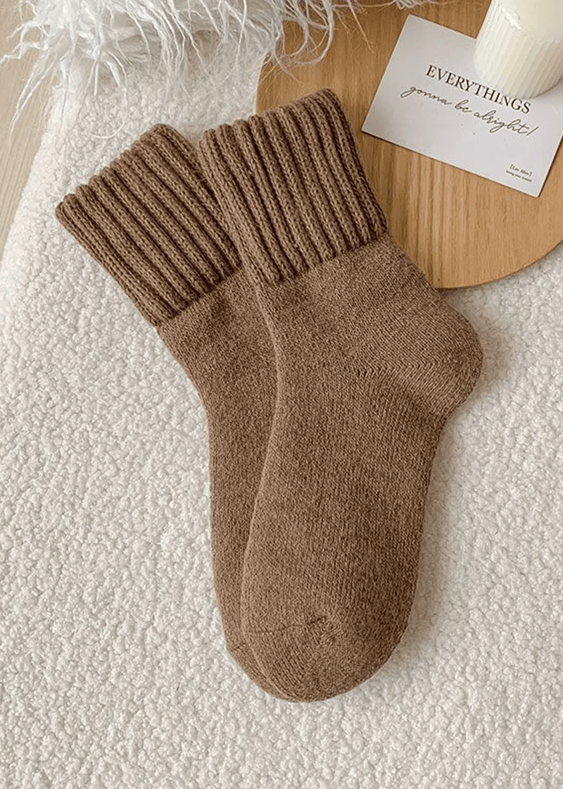 Cozy Ribbed Fleece Lined Crew Socks™ | Höst- och vintersockor